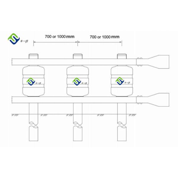 Roadway Traffic Safe Rolling Type Safety EVA Roller Barrier Roller Crash Barrier
