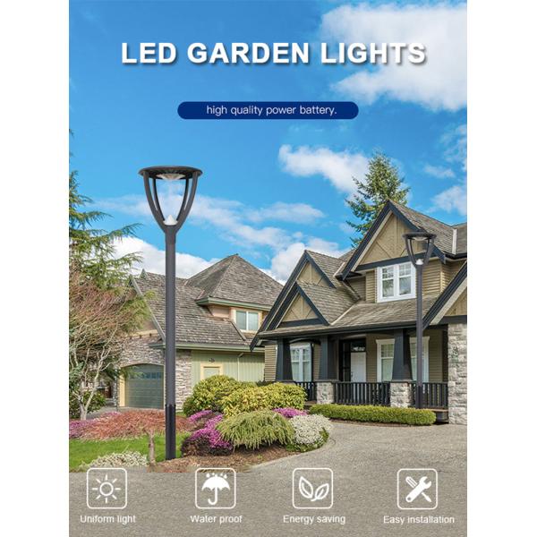 Outdoor ROHS Anti Shock 20W 6000K LED Lawn Lamp Easy To Install