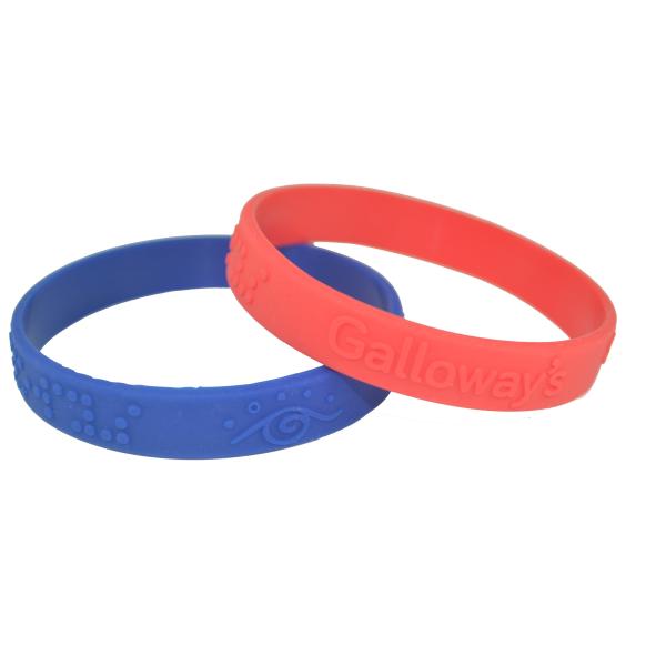 Sports Custom Made Eco Friendly Printed Silicone Wristbands Promotional