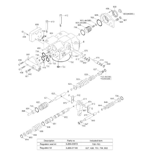 Запчасти 20 JCB220 R210 7 гидравлические 952542 регулятор насоса XJBN 00058 Запчасти 20 JCB220 R210 7 гидравлические 952542 регулятор насоса XJBN 00058