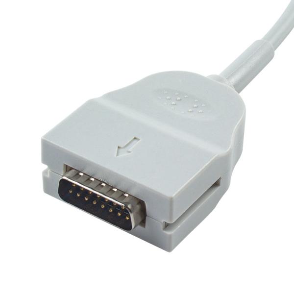 OD6mm 2.2M EKG Trunk Cable Compatible with Mortara Burdick 1600 300 3100 400 6100 800