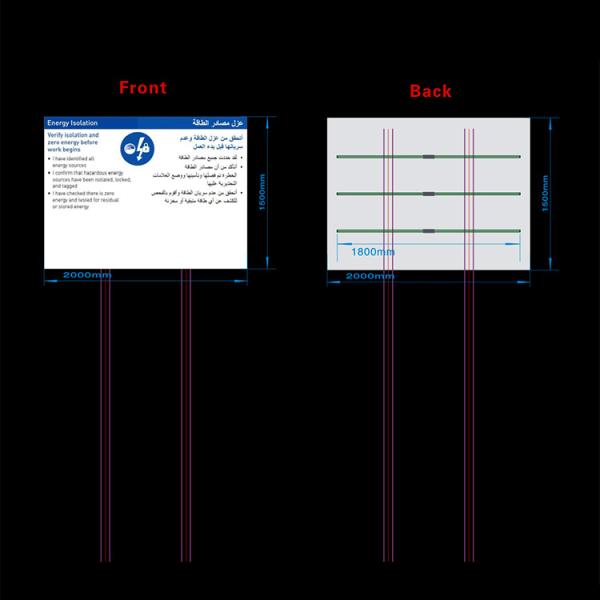 Outdoor Photoluminescent Signage Board For Business