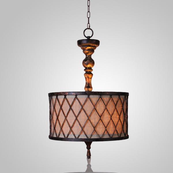 Wrought iron sphere chandelier with Lampshade for home lighting (WH-CI-24)