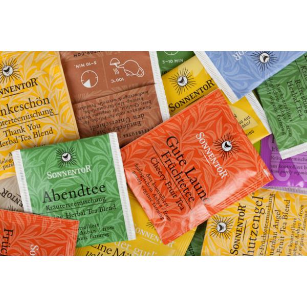 Stand Up Tea Bags Packaging Glossy Finish Laminated With Zipper / Window