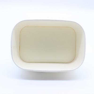 500ml Rectangular Paper Bowls Eco-Friendly And Practical For Food Service