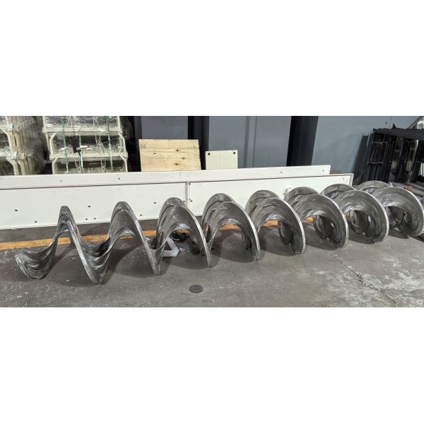 Stainless Steel Industrial Screw Conveyor Alkali Resistance Anti Wear