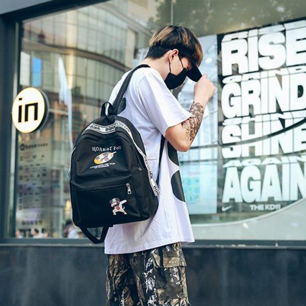 New women's backpack casual all-purpose nylon backpack large capacity college wind student bag