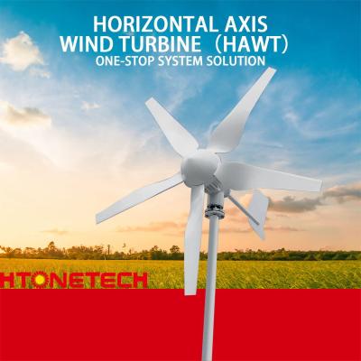 3-5 Blade Solar Wind Turbine Horizontal Wind Turbine For Home