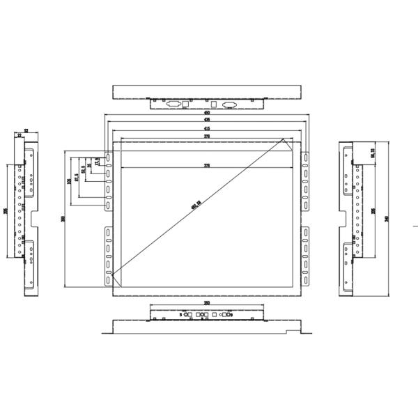 19 Inch Infrared Touch Screen Gaming Monitor Compatible With 3M/ELOs Protocol