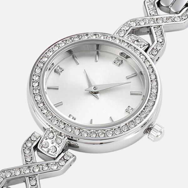 OEM Genuine Diamond Quartz Watch , 200mm Stainless Steel Diamond Watch