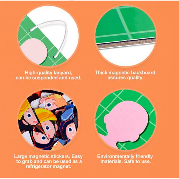 Игра головоломки человеческого тела магнитная для игрушек тела анатомии детей 3+ человеческих