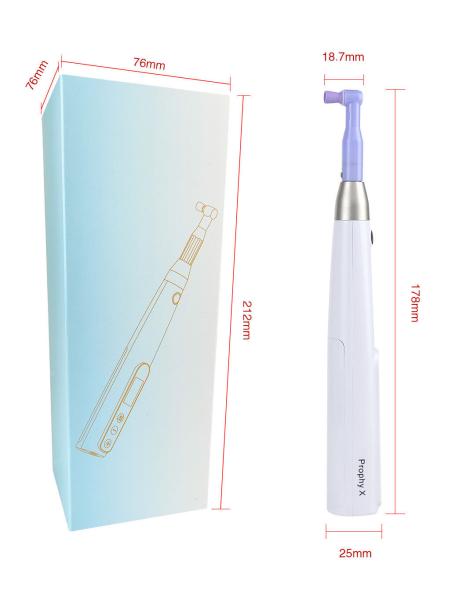 Portable Cordless Dental Prophy Handpiece 6 Speed 500RPM-3000RPM