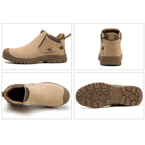 6KV Insulation Safety Boot Leather Men Electric Hazard Composite Toe Industrial Work Shoes