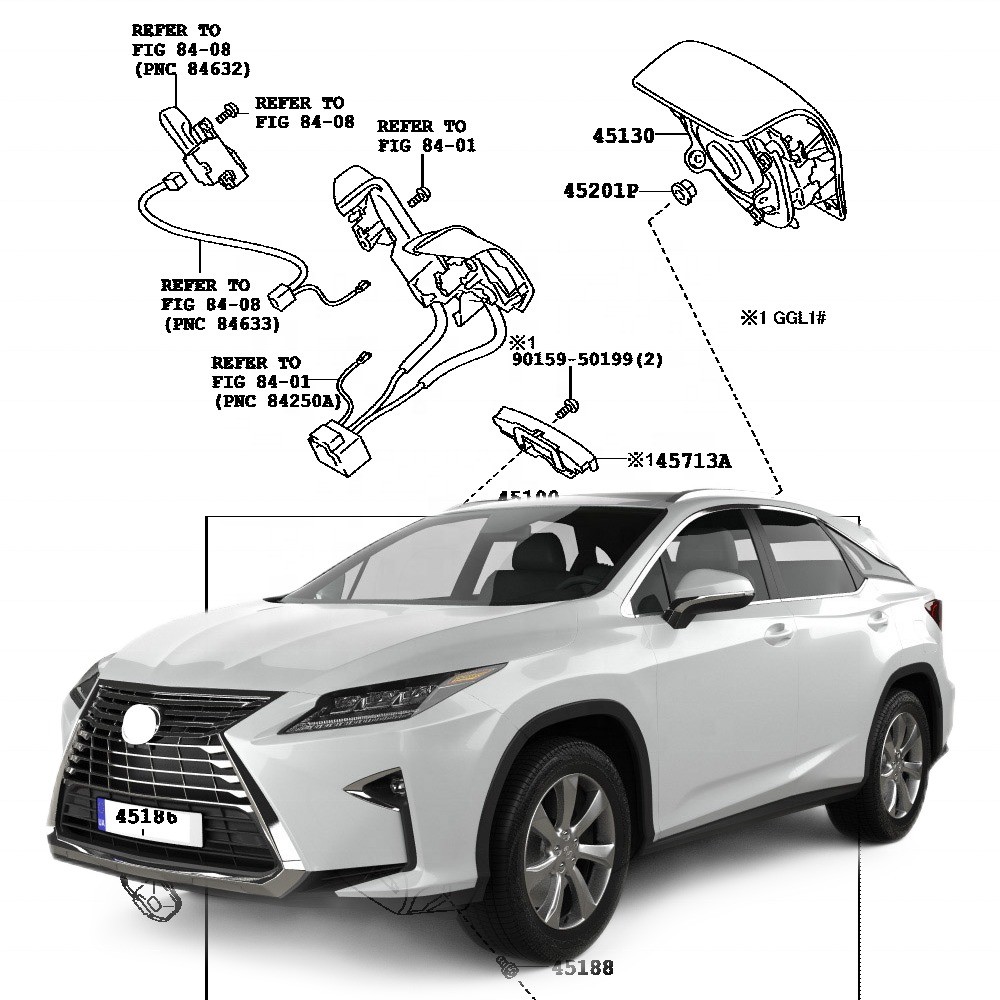 Full Range Other Auto Accessories for Toyota Corolla 2015-2023 ABS OEM NO 4513048330