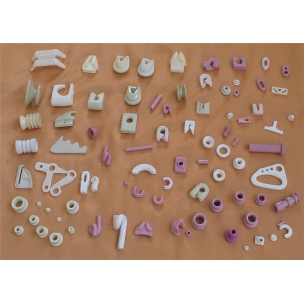 Surface Polished Alumina Ceramic Parts / Textile Machinery Eyelets Yarn Guide