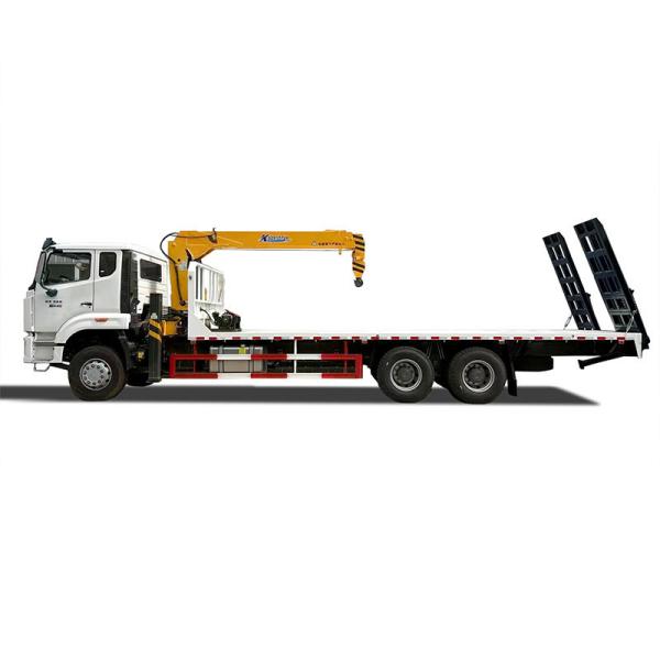 SINOTRUK HOWO 6x4 Flat Bed Truck Mounted Crane
