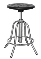 Hospital Clinic Stainless Steel Height Adjustable Doctor Stool