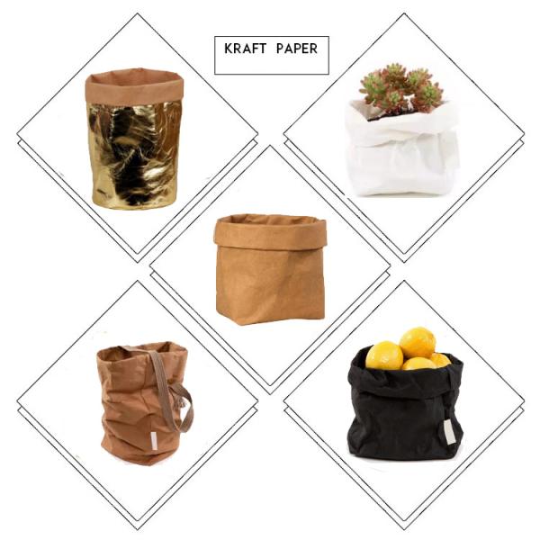 Reusable Foldable Waterproof Kraft Paper For Storage Bag 150cm * 110 Yard