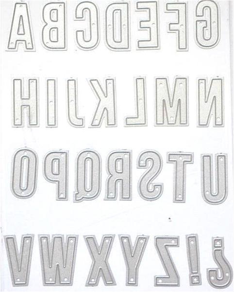 DIY letters Scrapbook Die Symbol  sign Letter embossing file version 3939