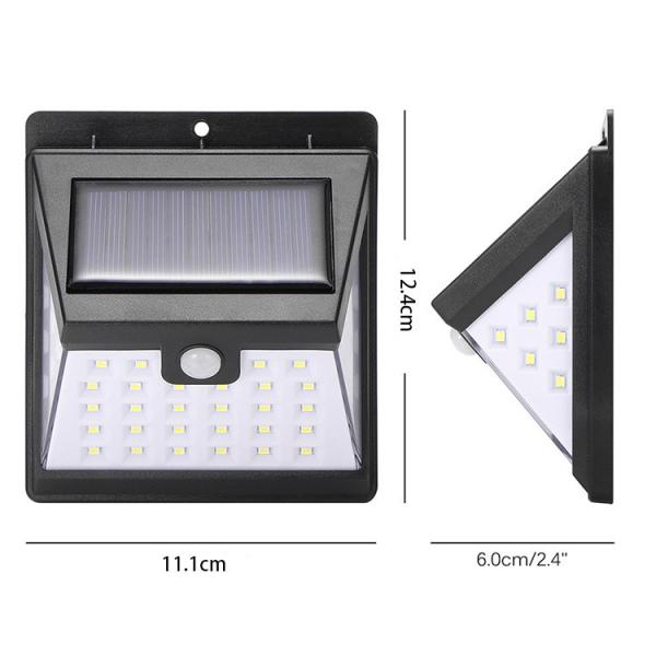 Wall Light for Patio Yard Deck Garage Fence motion sensor soloar light Wide Angle Lighting