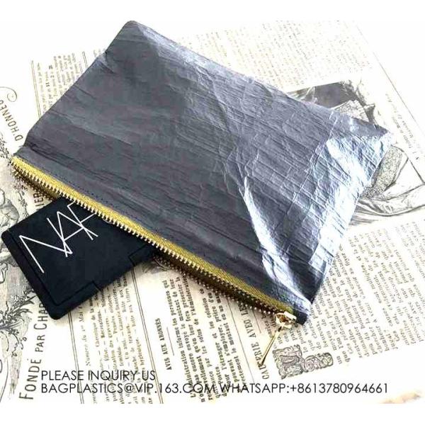 Tote Shopping Bags, Foldable Large Capacity Custom Logo Dupont Paper Shopping Vest Bag Tyvek T-Shirt Tote Bag