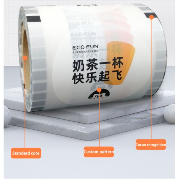 Customized Bubble Tea Cup Sealing Film/boba Sealing Film Roll for Milk Tea