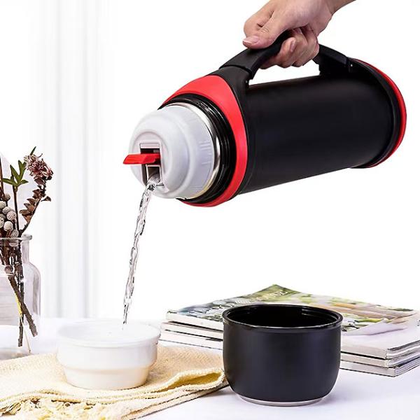 Sports Design Large Capacity 2QT 64oz Vacuum Insulated Bottle With Cup for Hot Drinks