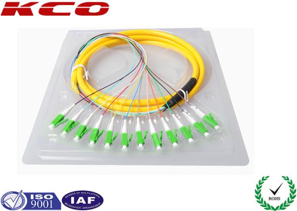 LC Optical Fiber Pigtail / Optical Fiber Fanout Pigtail Fiber Optic Connectors 8core 12core 24core