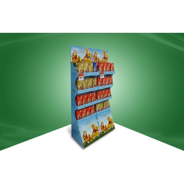 Advertising Stack Up Pop Cardboard Display , Custom Cardboard Floor Displays For Chocolate