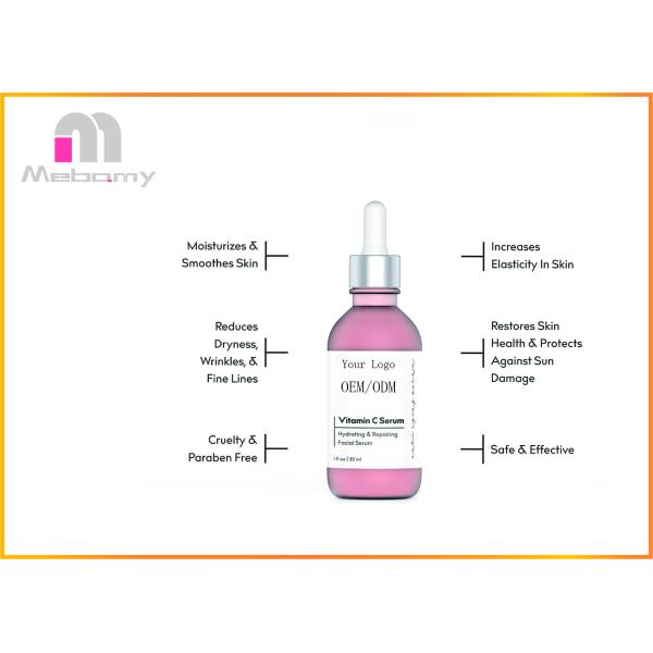 Suero orgánico de la cara de la crema hidratante antienvejecedora del suero de la vitamina C para el tratamiento del cuello, de la piel y del ojo