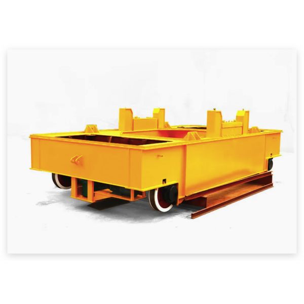 150t Capacity Heat Resistant Molten Steel Ladle Transfer Car with Dual Driving System for Industrial Use