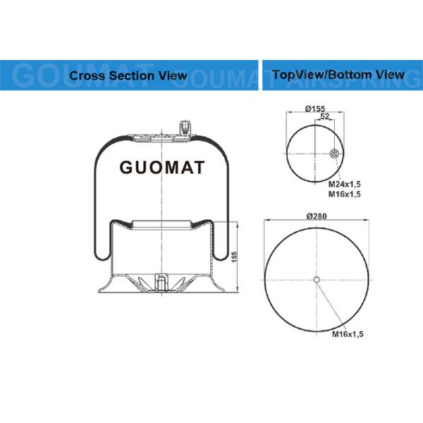 Воздух сотрясает для продажи пригонки МЕРСЕДЕС 9743200217 номера К299/А ГООДИЭАР 9520 ГАРТ