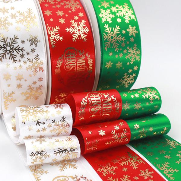 Single Face Custom Printed Ribbon , Woven Technics Eco Friendly Ribbon