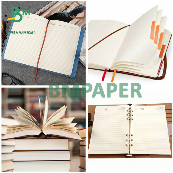 Sheet Packing 65g 70g Cream Offset Paper Uncoated For Notebook Printing Лист пакуя бумагу смещения сливк 65g 70g Uncoated для печатания тетради