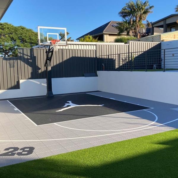 TPE Interlocking Sports Flooring Tiles for Basketball Court Multi-Sport Use