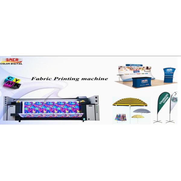 Печатная машина флага печатной машины сублимации текстильной ткани с головой печати CMYK