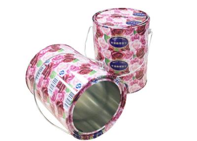 Beaux bidons d'entreposage en boîte, gâteau et biscuit de bidon de biscuit de cylindre avec la fente