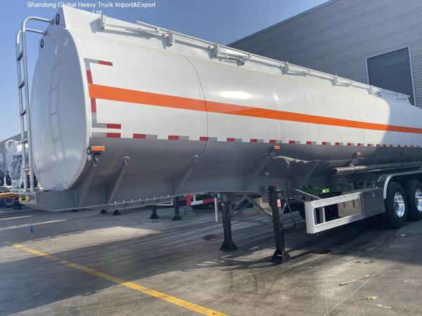 3 Axle Carbon Steel Q345B 45000L Fuel Tanker Semi Trailer