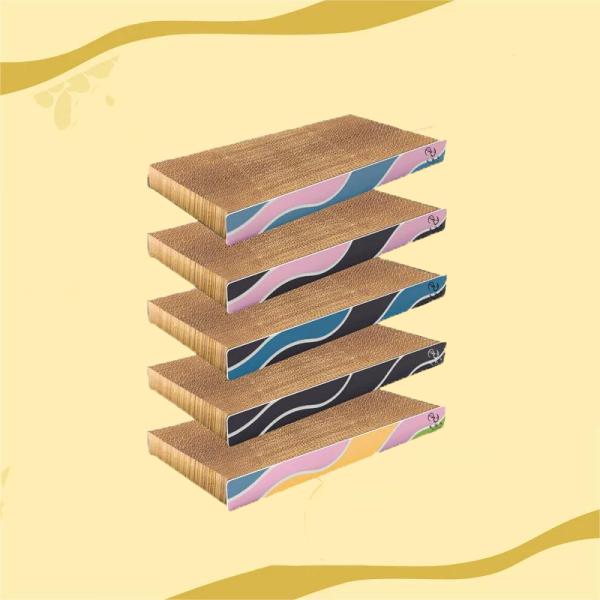 MEOW LOVE Easy Clean Claw Grinder Macaron Color square Cat Scratching Board