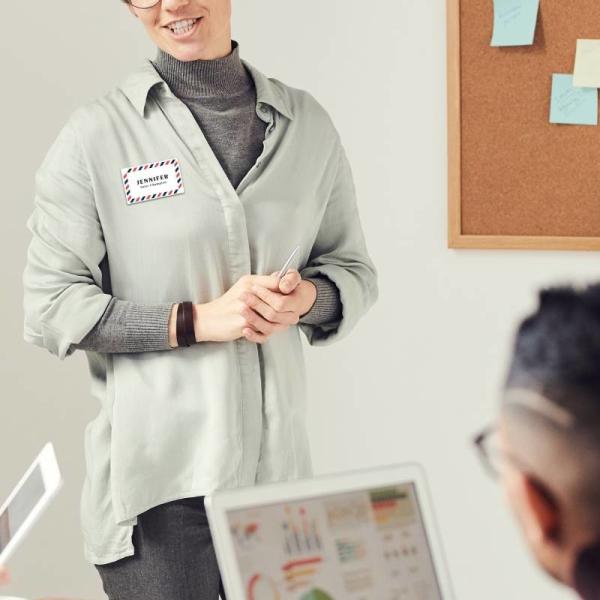 Магнитные прозрачные пластиковые держатели удостоверений личности безопасностью для ОДМ офиса