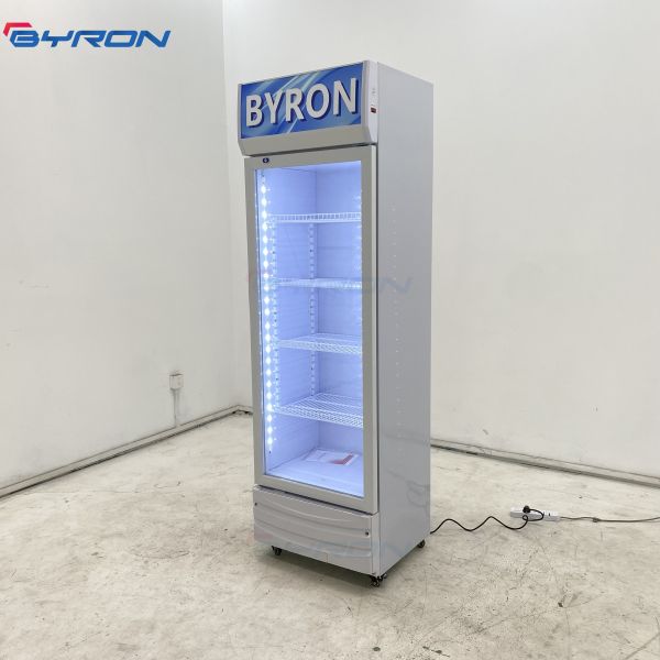 Direct Cooling Single Door Display Fridge Commercial Beverage Fridge