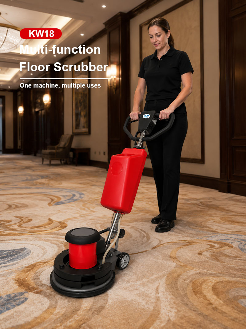 Eccentric Single Disc Carpet Cleaning Machine Shopping Mall Hotel Marble Tiles Scrubber