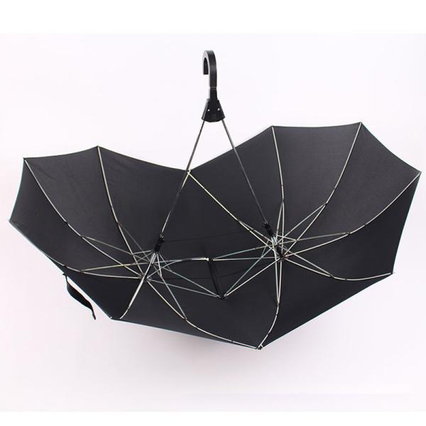 Custom Logo Print Twins Lover Couple Umbrella with Long Handle and Unique Design