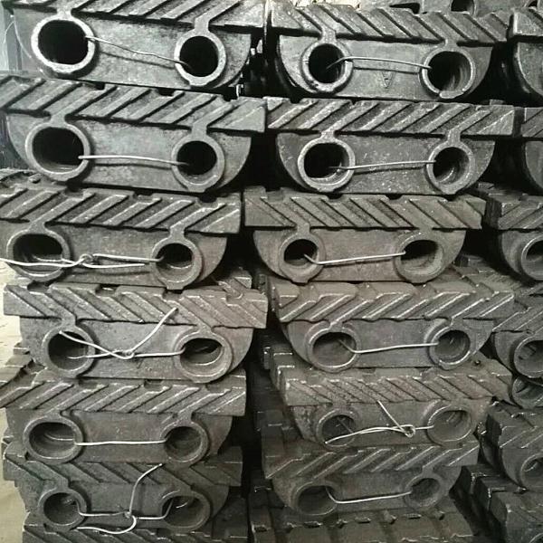 Weld Joint Chain Grate Bar Cast Iron Boiler Parts Anti Wear