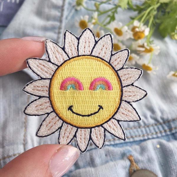 Christmas Iron On Embroidered Sew On Badges Washable With Soft Ultrasonic Cut