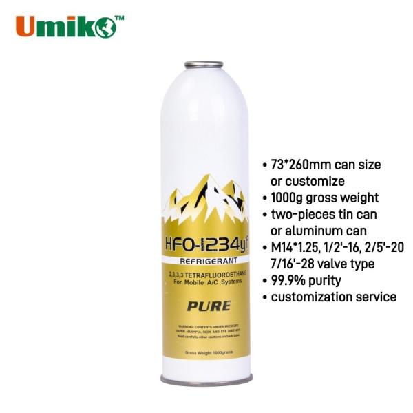 Newest Generation HFO 1234YF Refrigerant With Minimal Environmental Impact