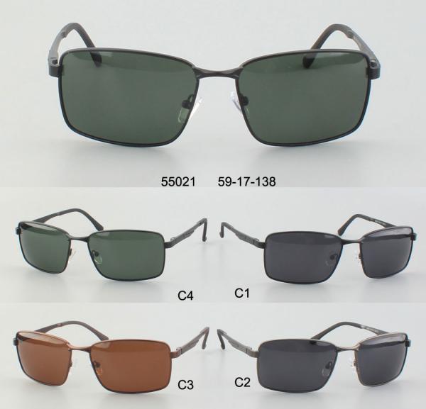 Unisex Polarized 17mm 138mm Metal Frame Sunglasses