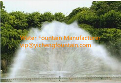 Flange Connection Fully SS304 Water Fountain Heads Water Screen Movie Jets