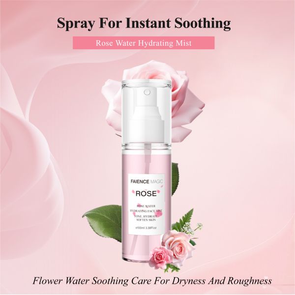 Customized High Quality Organic Facial Moisturizing Toner Spray Products Skin Care Face Care Rose Water Face Skin Toner
