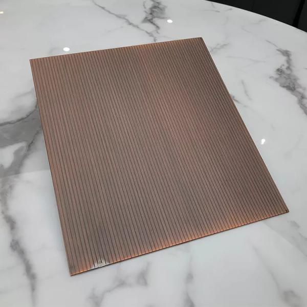 Rustproof Patina Brass Antique Stainless Steel Sheet Anticorrosive Mirror Finish